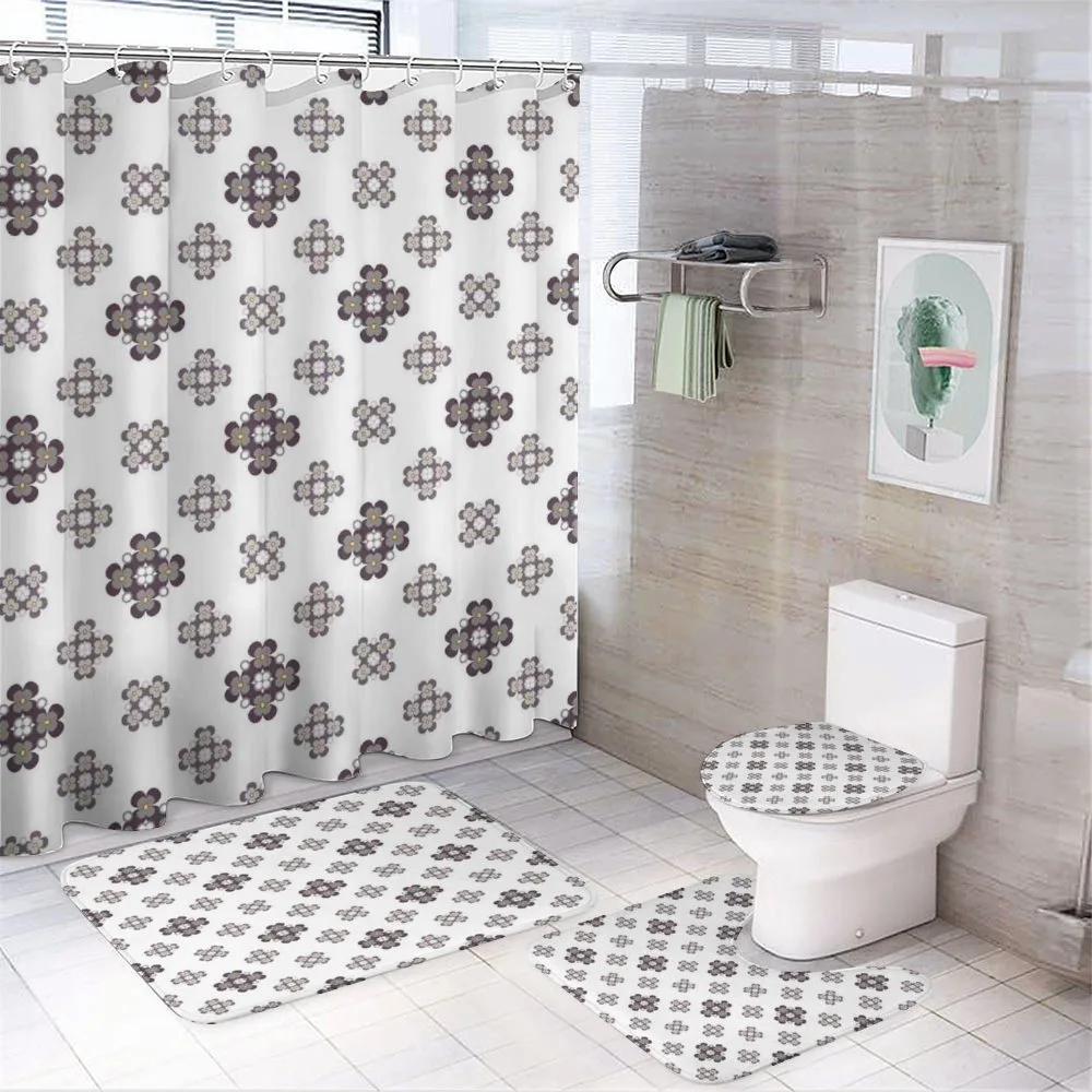 Blooming Nature Pattern — 4-Piece Bathroom Set preview