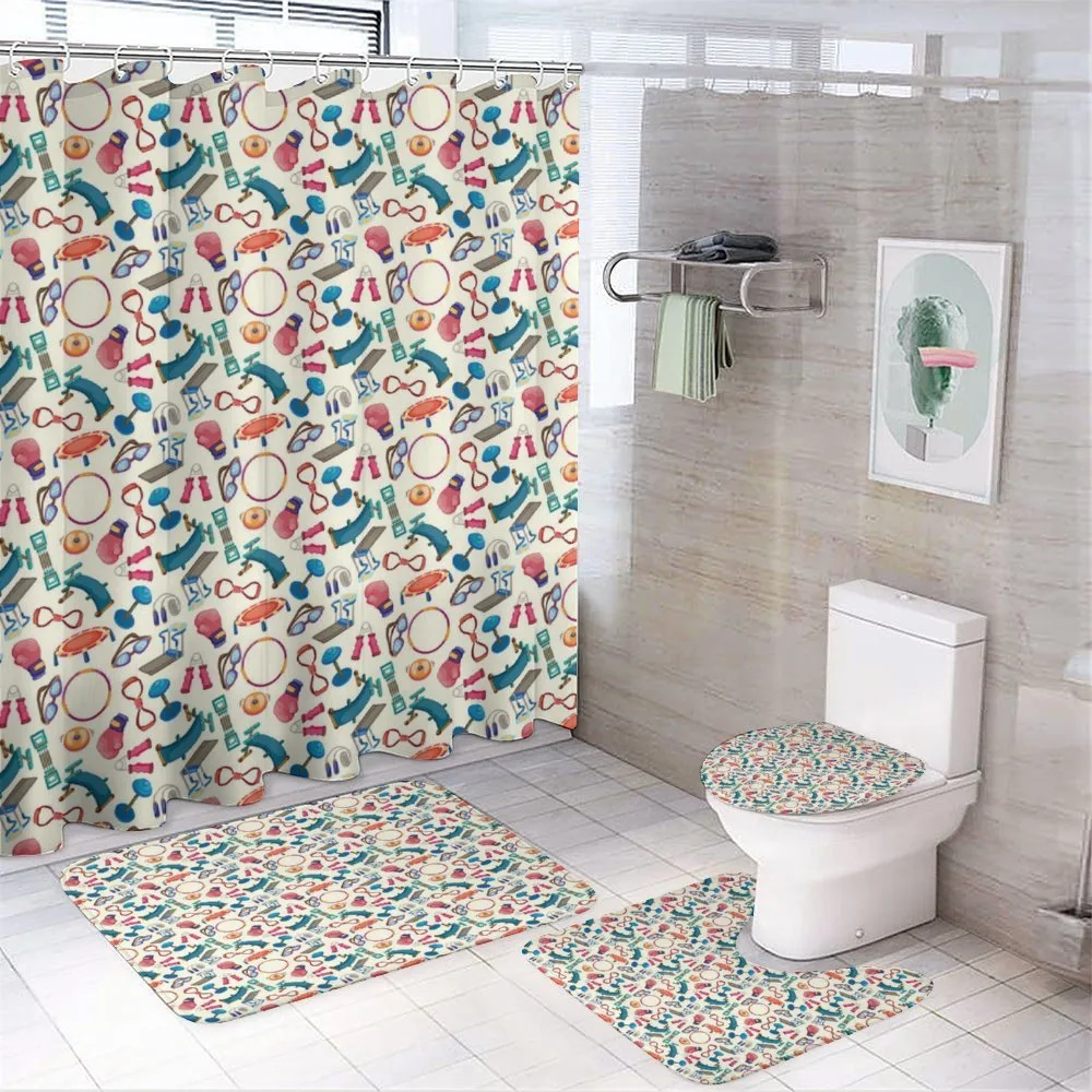 Gym Equipment Activity — 4-Piece Bathroom Set preview