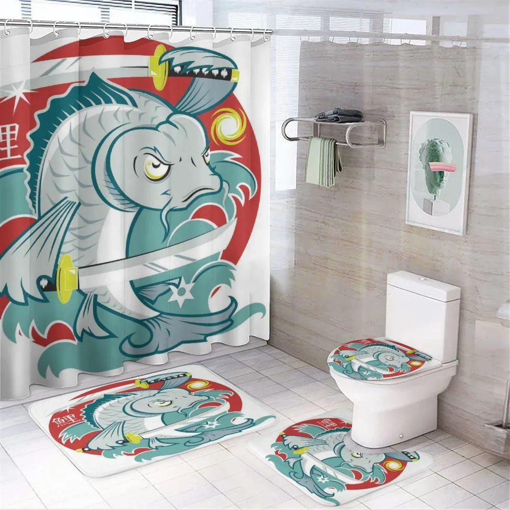 Samurai Martial Art — 4-Piece Bathroom Set preview