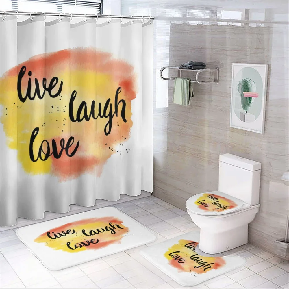 Soft Watercolor — 4-Piece Bathroom Set preview