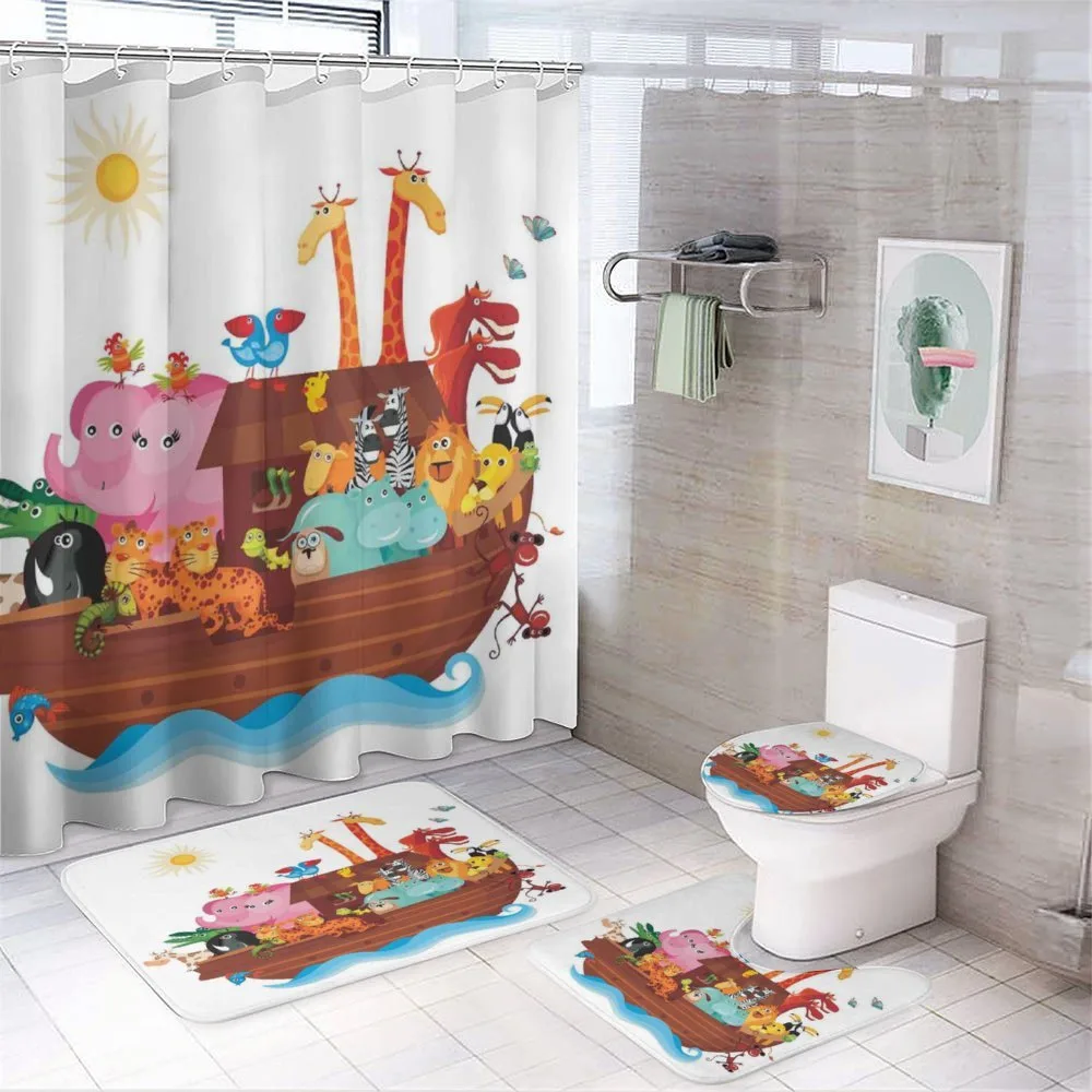 Sunny Day in the Ark — 4-Piece Bathroom Set preview