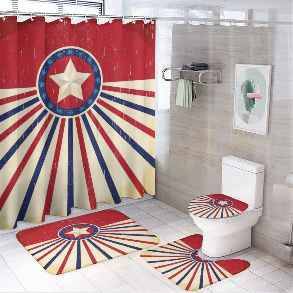 Vintage Stripes — 4-Piece Bathroom Set preview