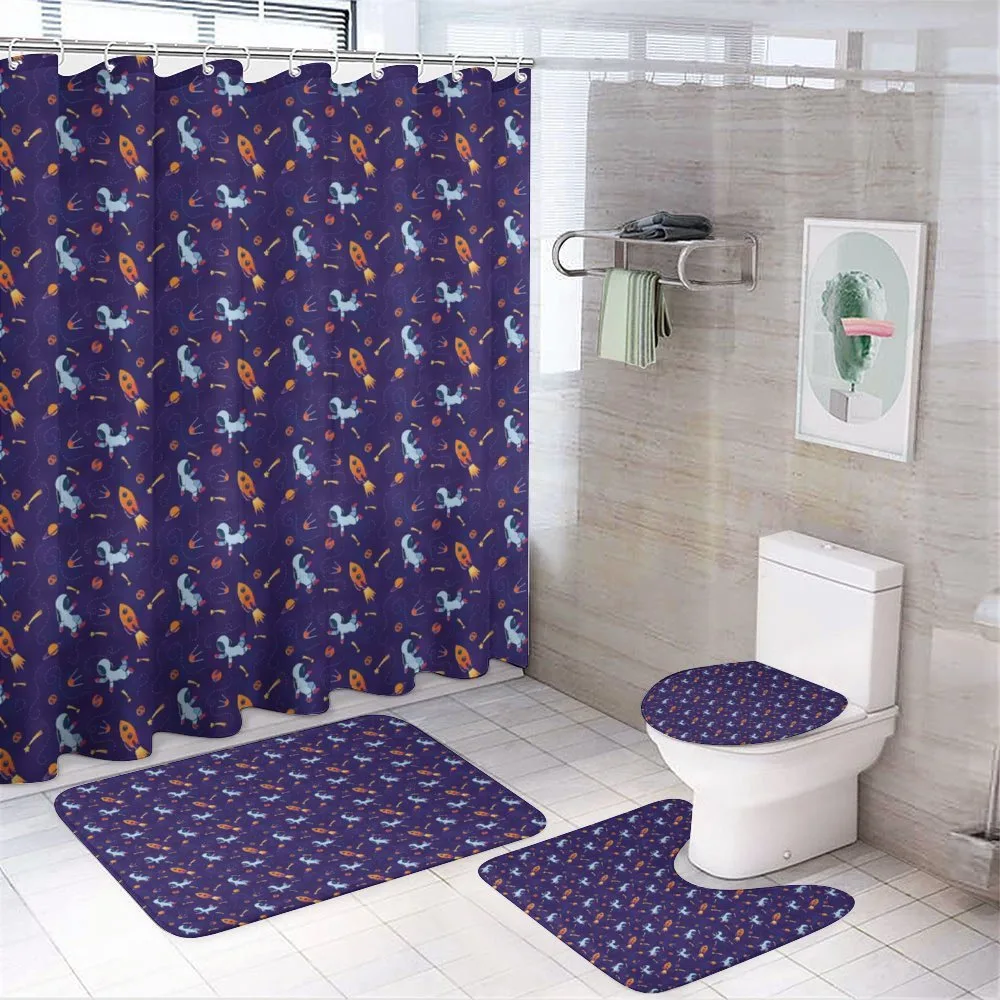 Astronauts Planets on Space — 4-Piece Bathroom Set preview