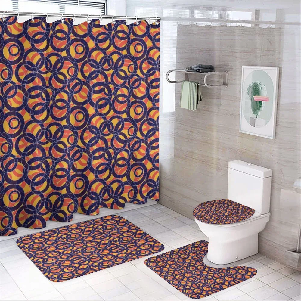 Big Small Ring Shapes — 4-Piece Bathroom Set preview