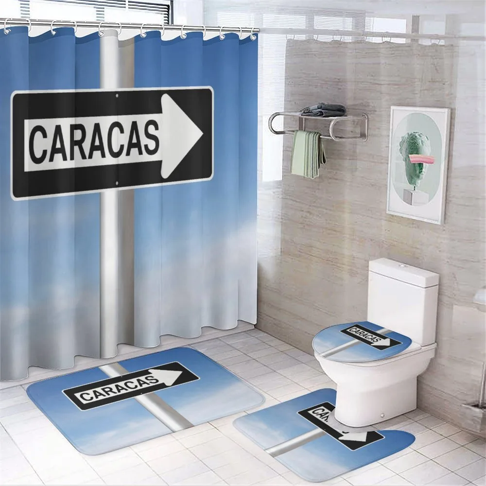 Caracas Lettering Sign — 4-Piece Bathroom Set preview