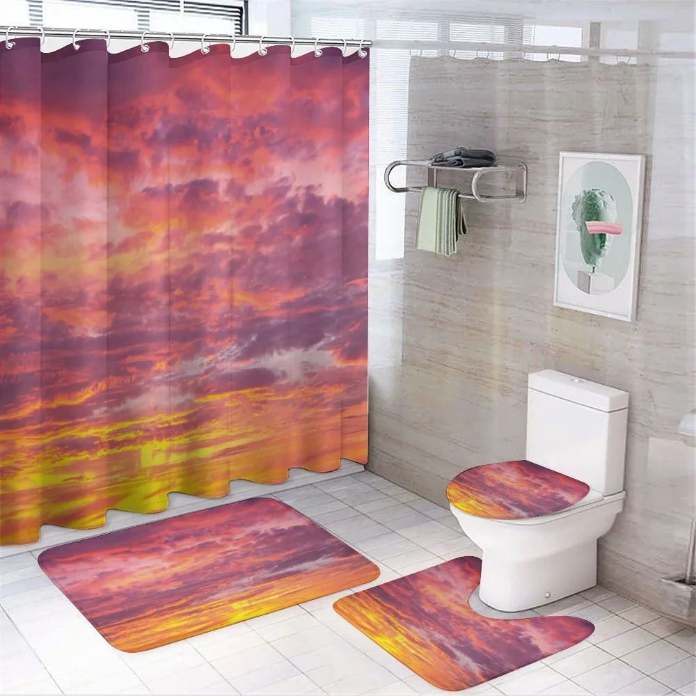 Sunset Clouded Weather — 4-Piece Bathroom Set preview