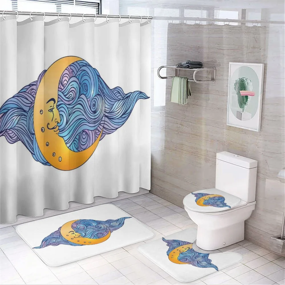 Antique Swirled Cloud — 4-Piece Bathroom Set preview