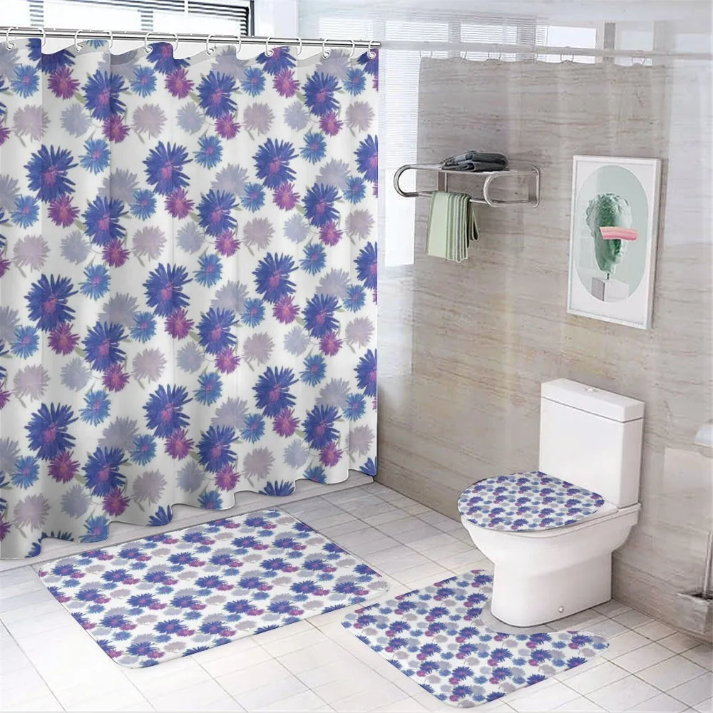 Blossoming Daisies Design — 4-Piece Bathroom Set preview
