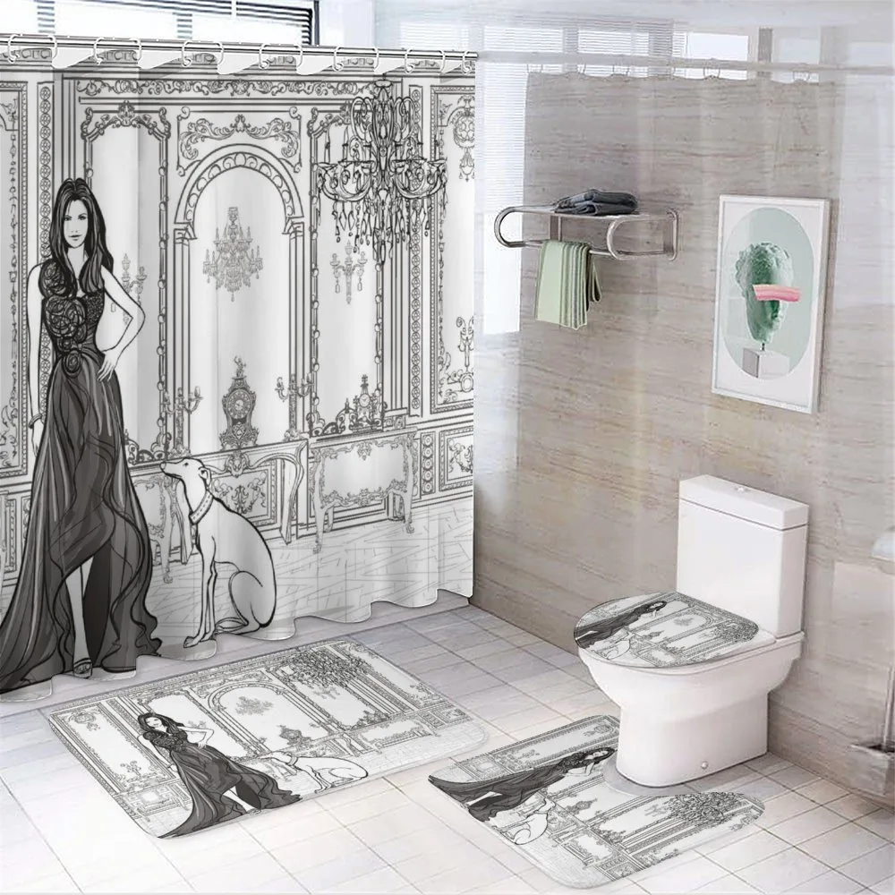 Fashion Woman Victorian — 4-Piece Bathroom Set preview
