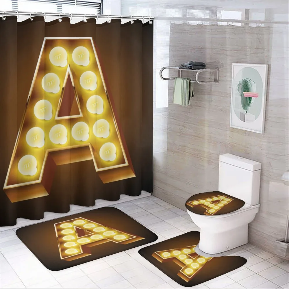 First Letter ABC Design 4-Piece Bathroom Set product video