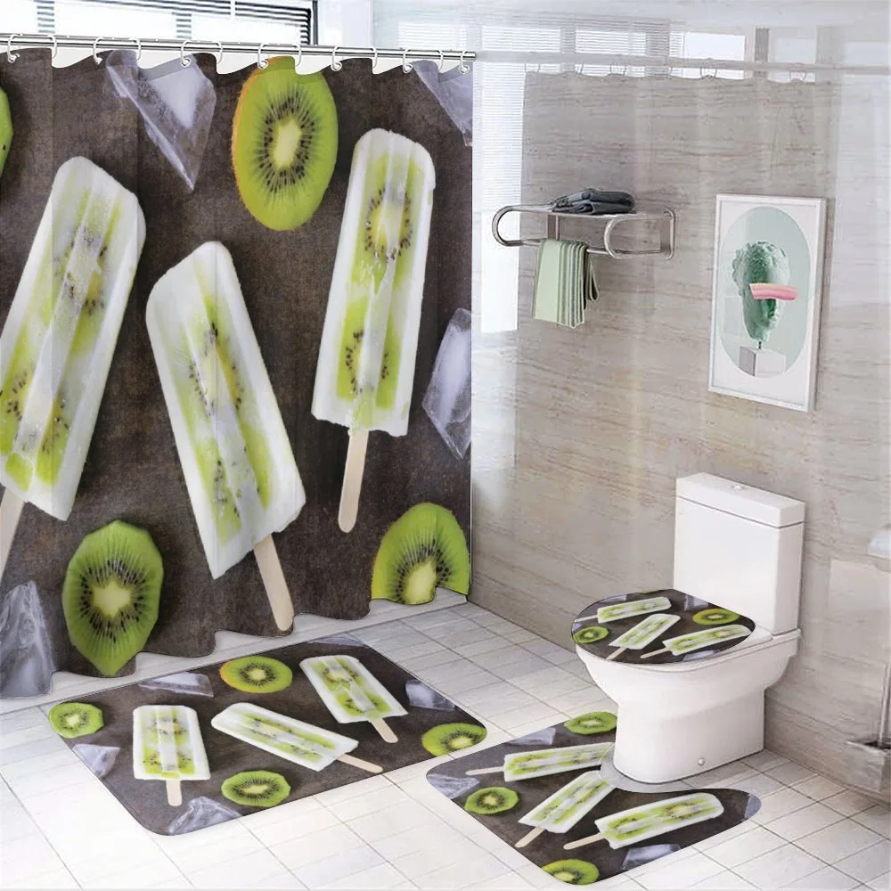 Homemade Fruit Popsicles Photo — 4-Piece Bathroom Set preview
