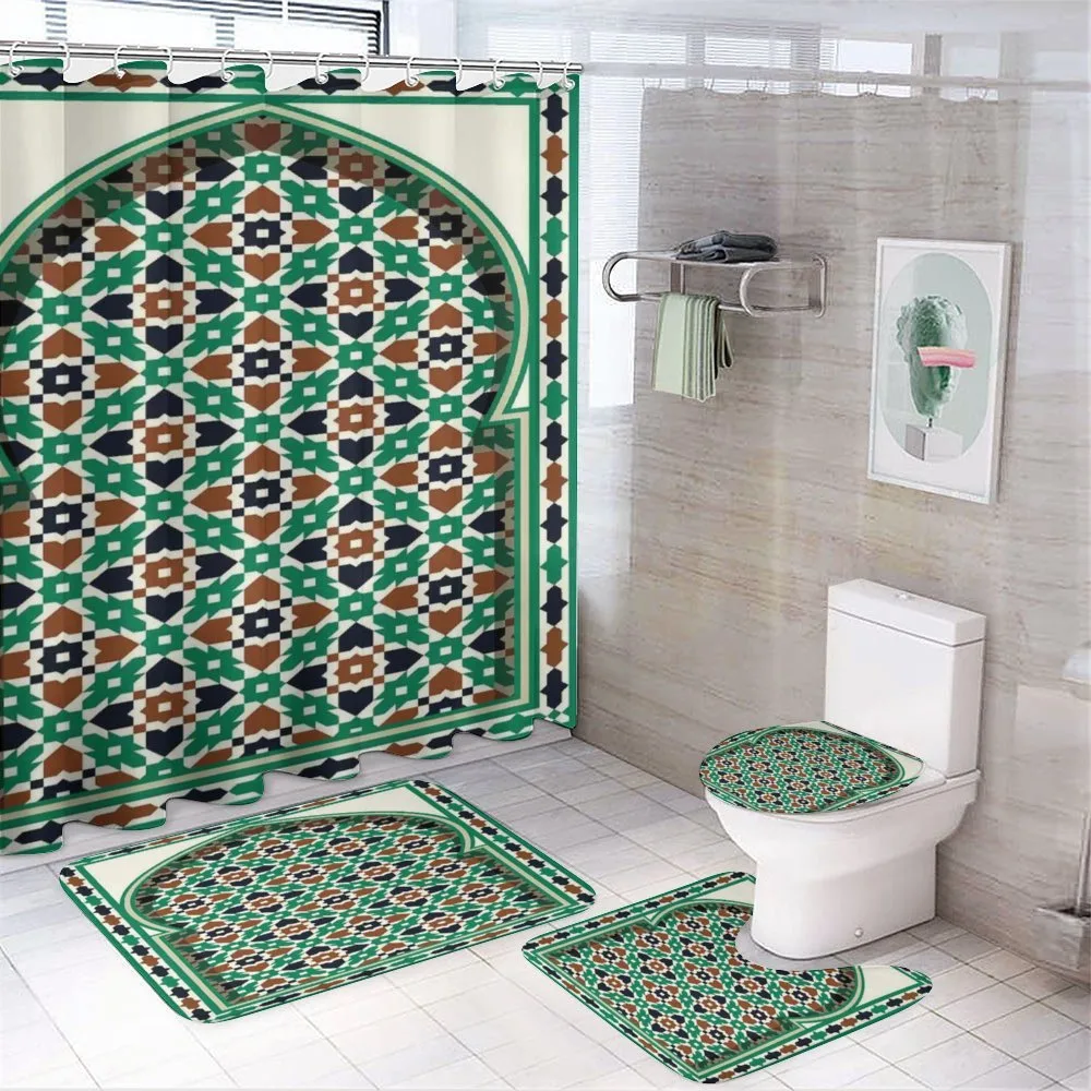 Moroccan Arch with Floral — 4-Piece Bathroom Set preview