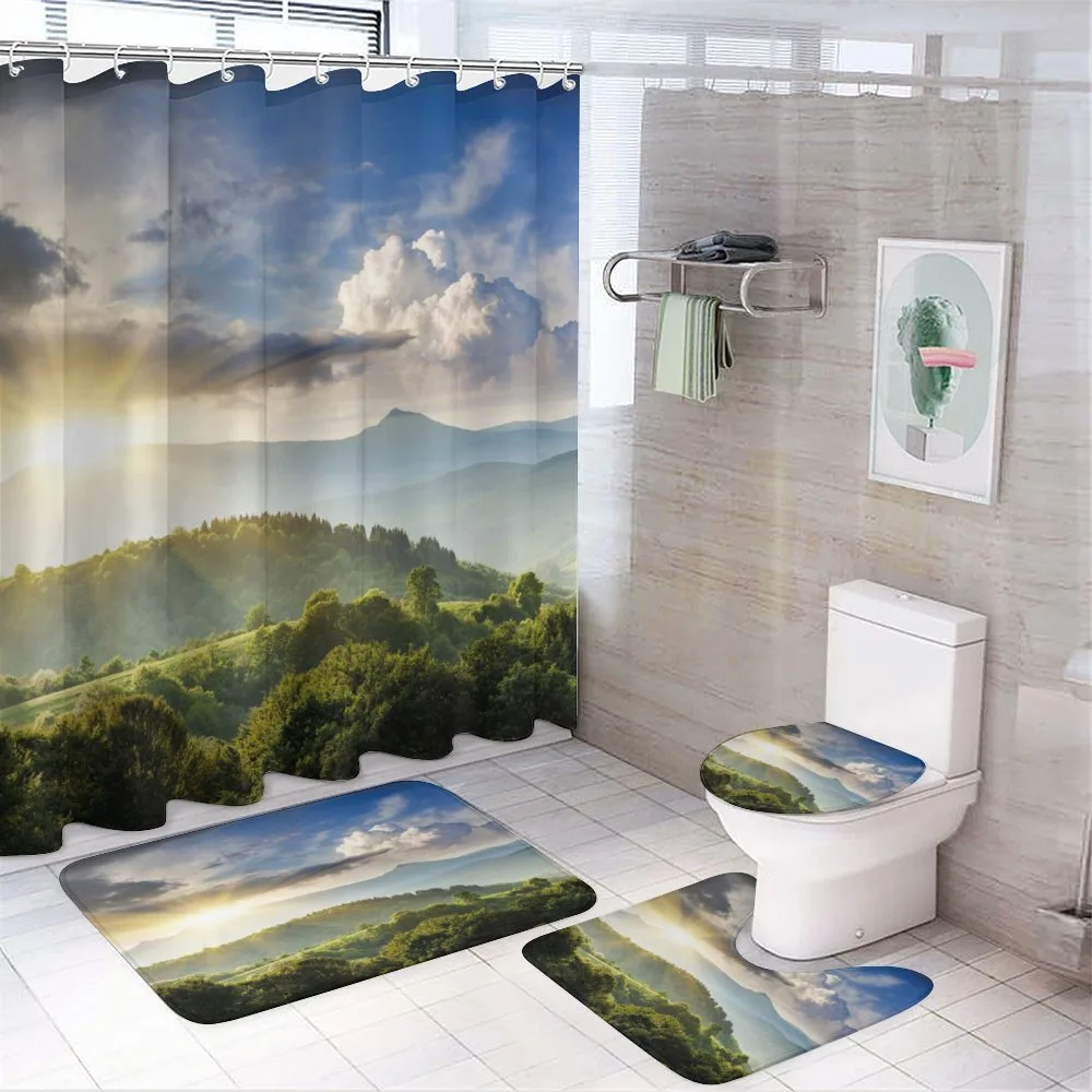 Sunrise Woodland — 4-Piece Bathroom Set preview