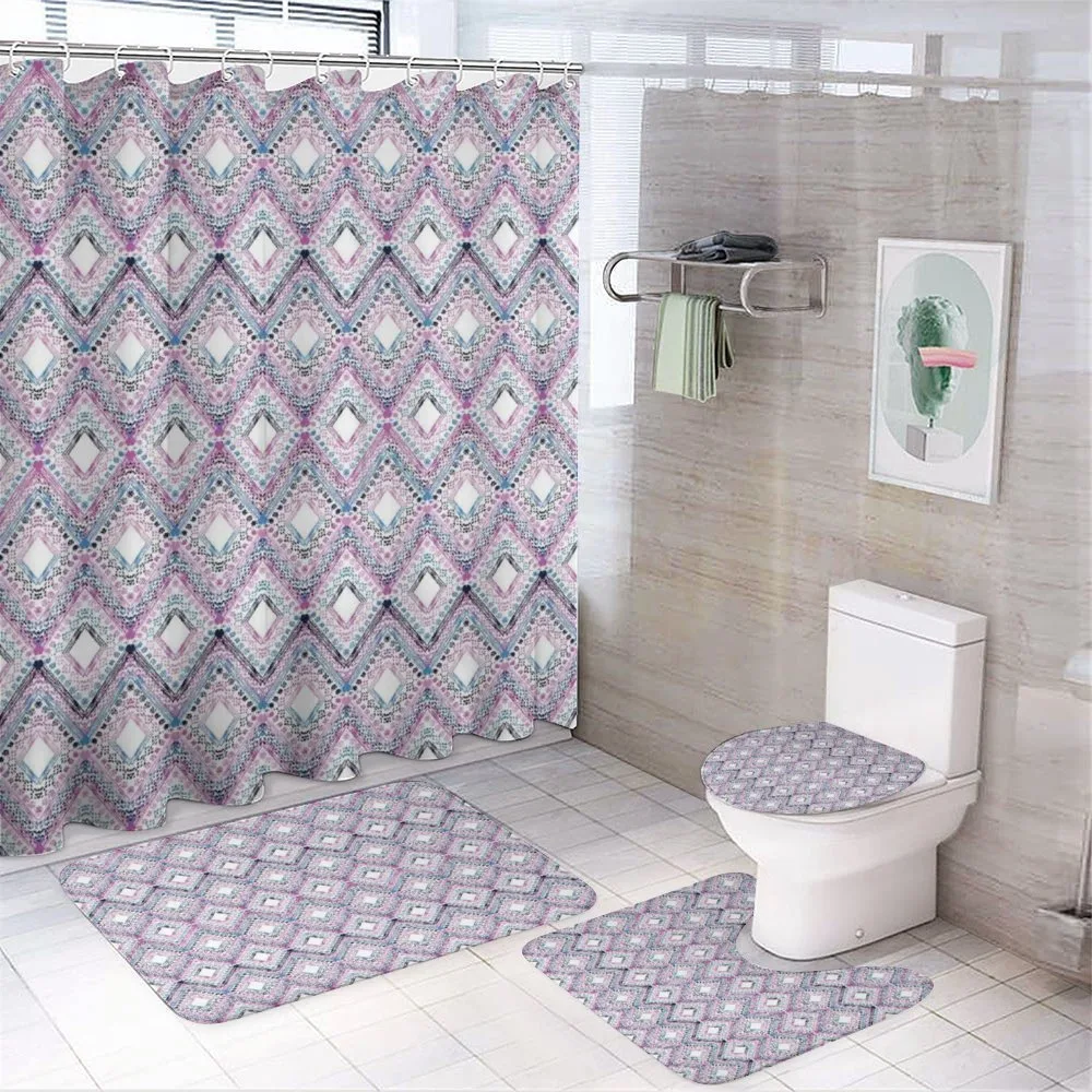 Abstract Tribal Pattern — 4-Piece Bathroom Set preview