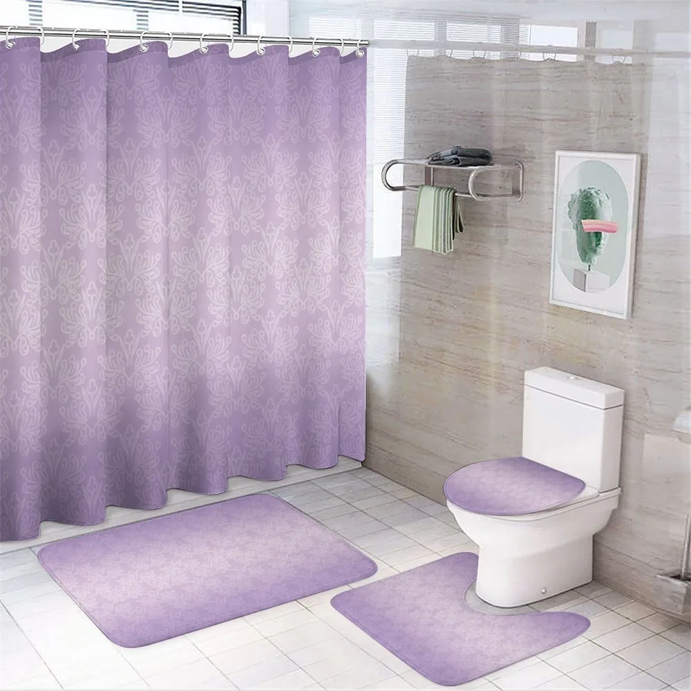 Baroque Swirl Motifs — 4-Piece Bathroom Set preview