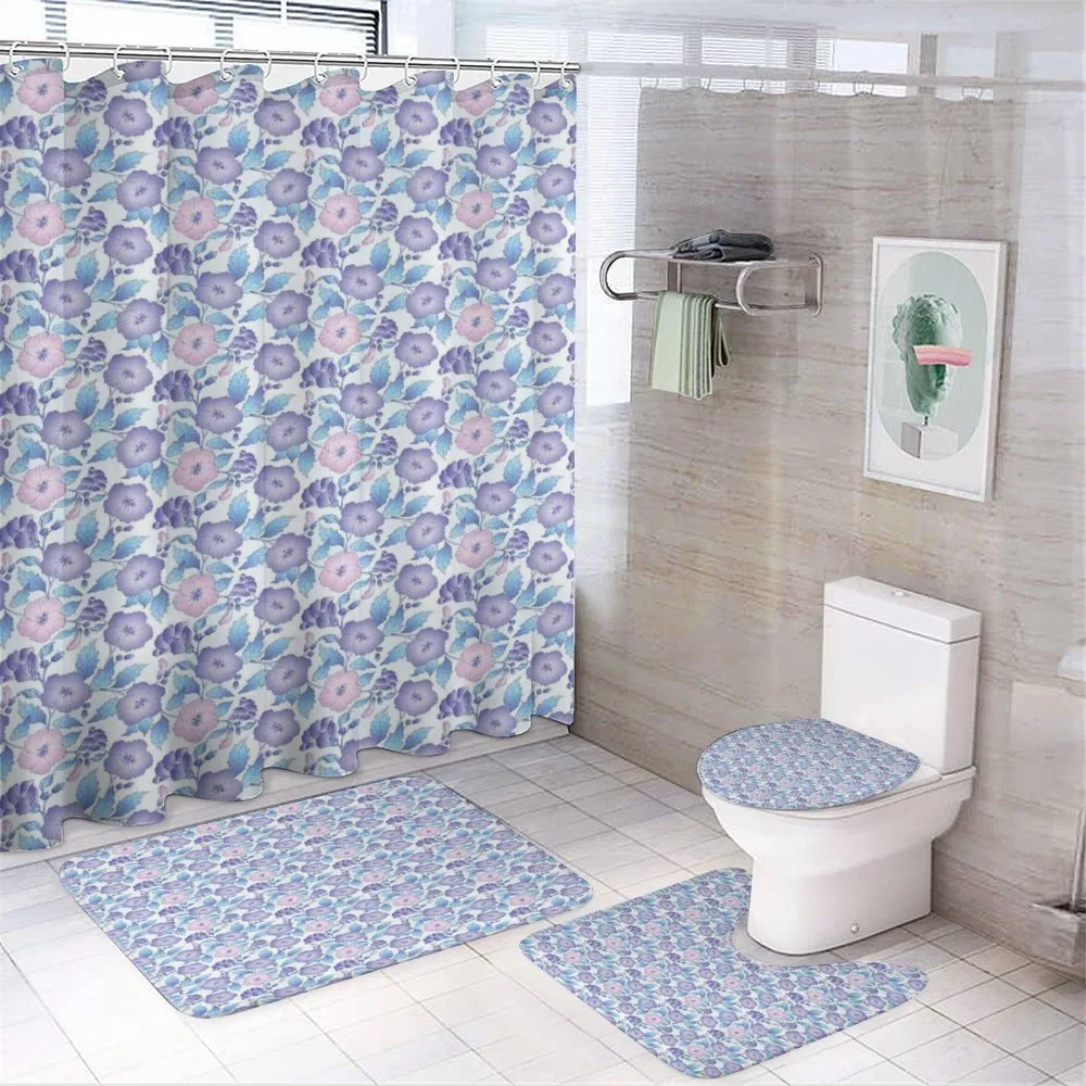 Exotic Flower Bouquet — 4-Piece Bathroom Set preview
