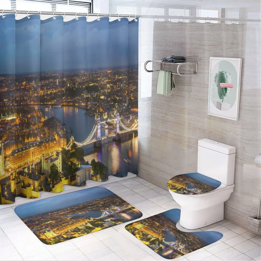 Sunset at London City — 4-Piece Bathroom Set preview