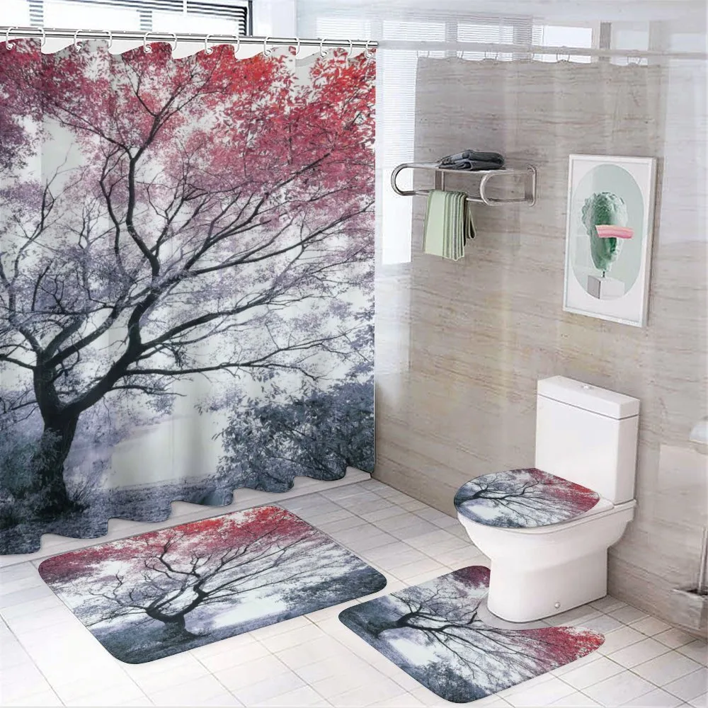 Abstract Colorful Dramatic — 4-Piece Bathroom Set preview