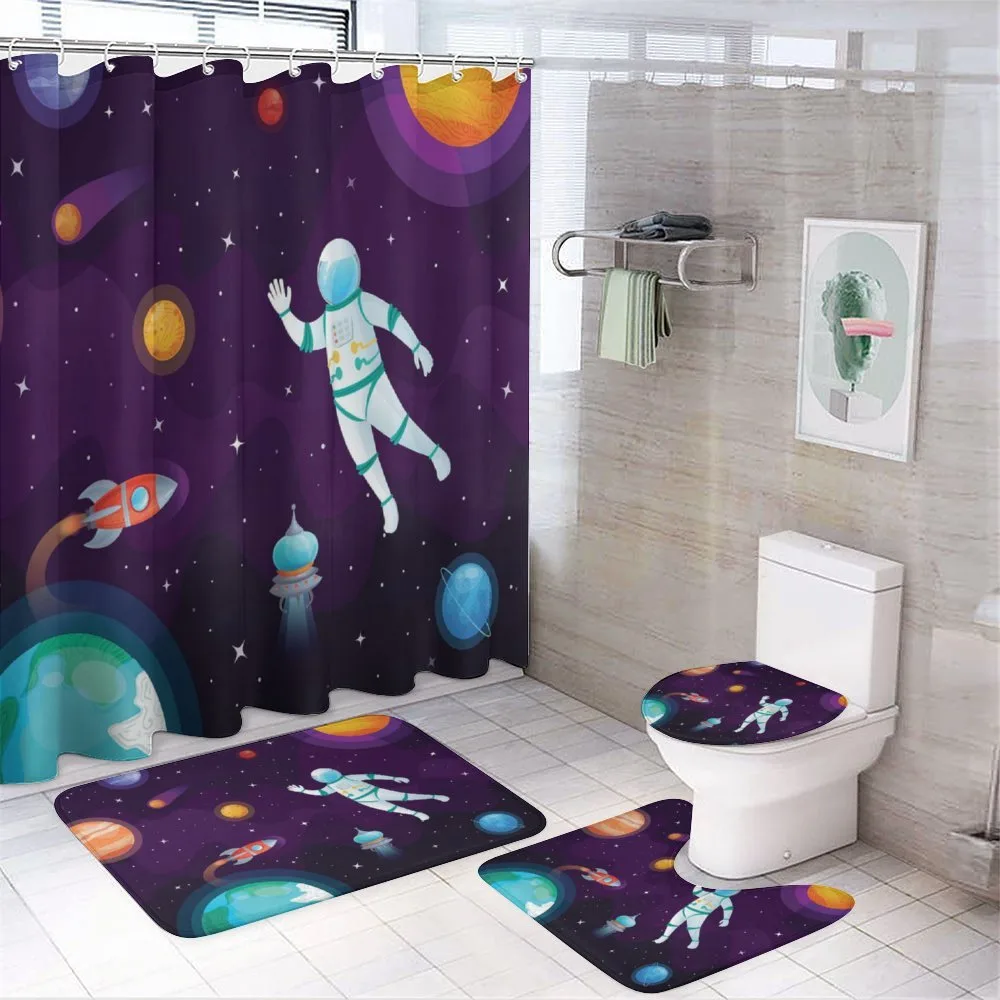 Astronaut in Space System — 4-Piece Bathroom Set preview