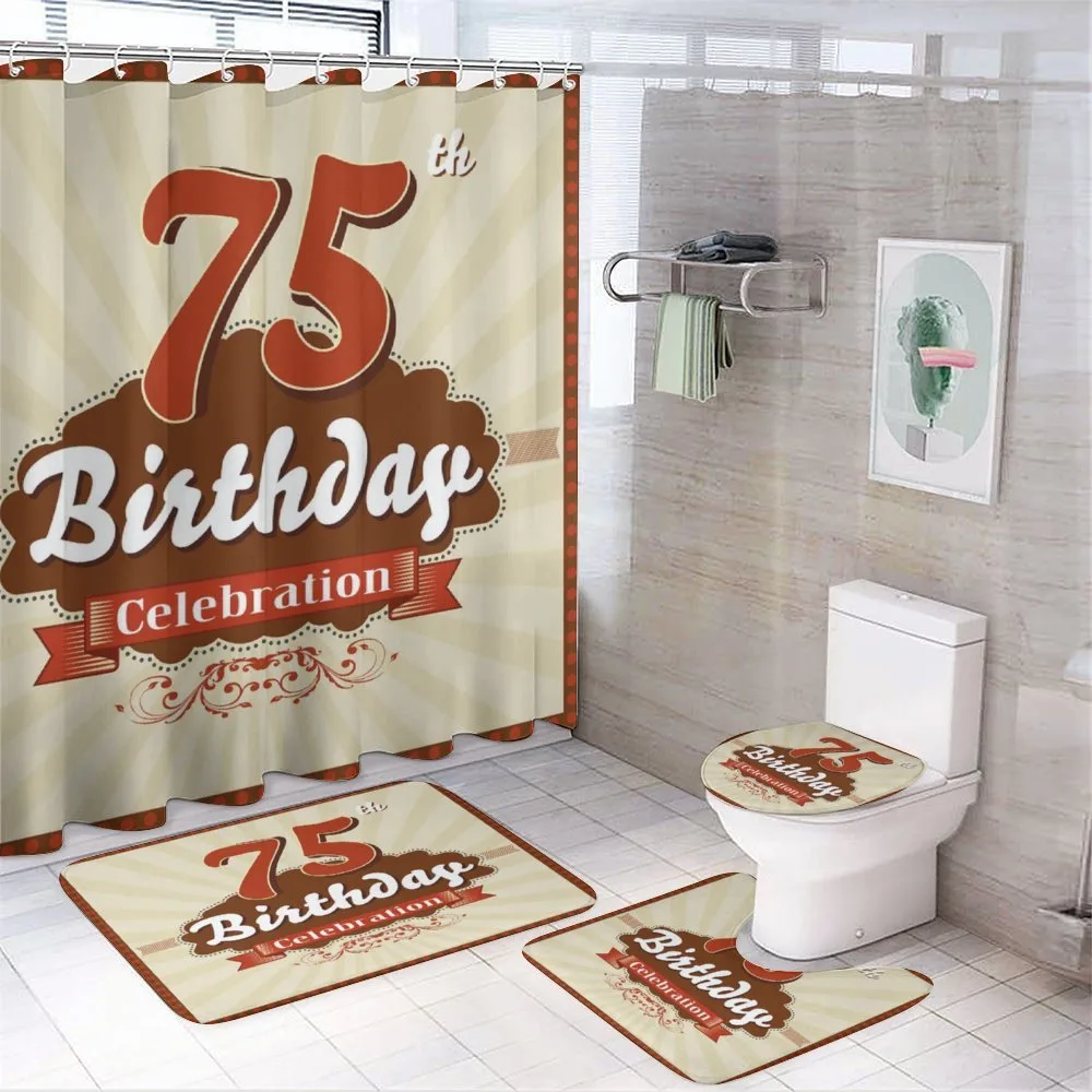 Birthday Age Number — 4-Piece Bathroom Set preview