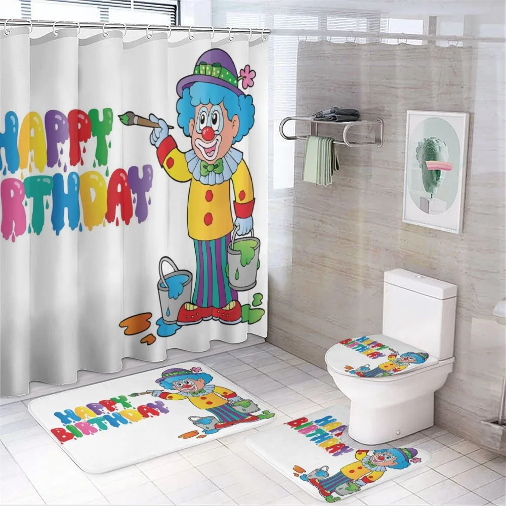 Birthday Party Clown — 4-Piece Bathroom Set preview