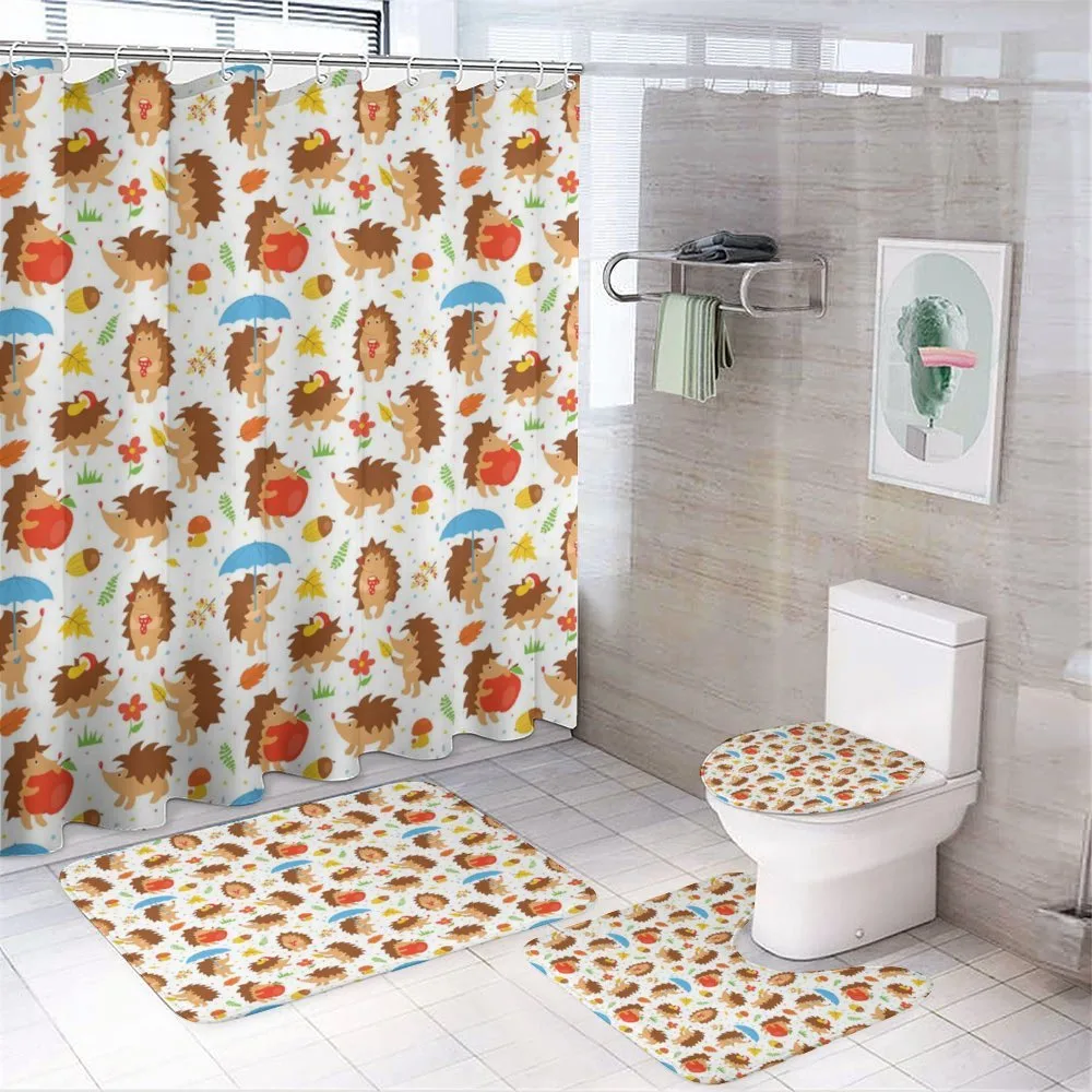 Cartoon Mascots Woods — 4-Piece Bathroom Set preview