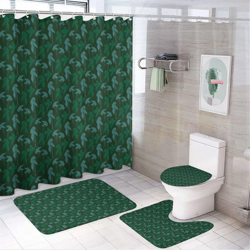 Growth Jungle Leaves Motif — 4-Piece Bathroom Set preview