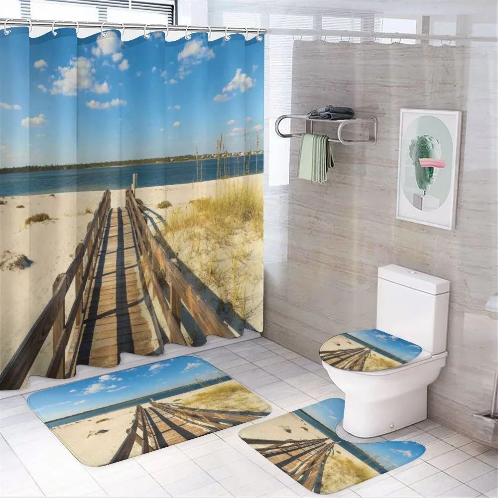 Perdido Beach Long Pier — 4-Piece Bathroom Set preview
