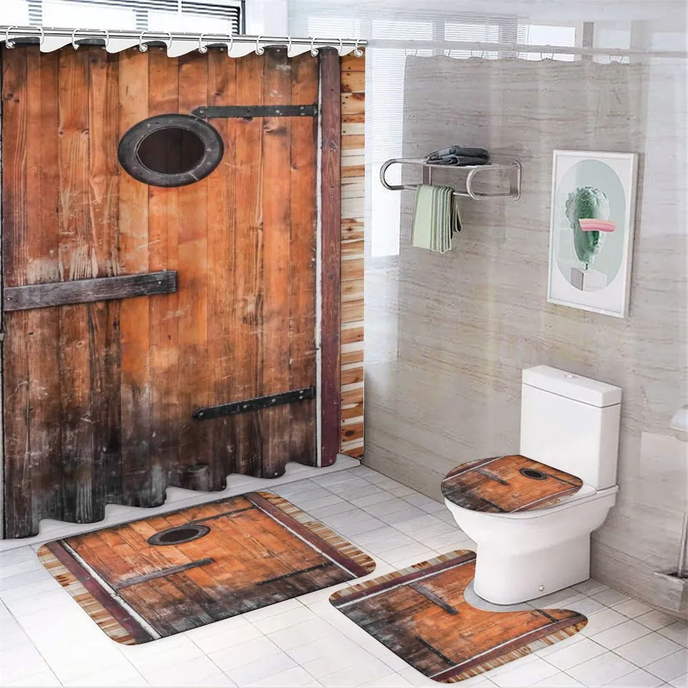 Pine Wood Windows — 4-Piece Bathroom Set preview