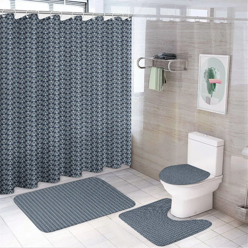 Tribal Triangular Zigzags — 4-Piece Bathroom Set preview