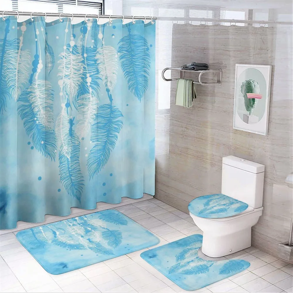 Boho Feather — 4-Piece Bathroom Set preview