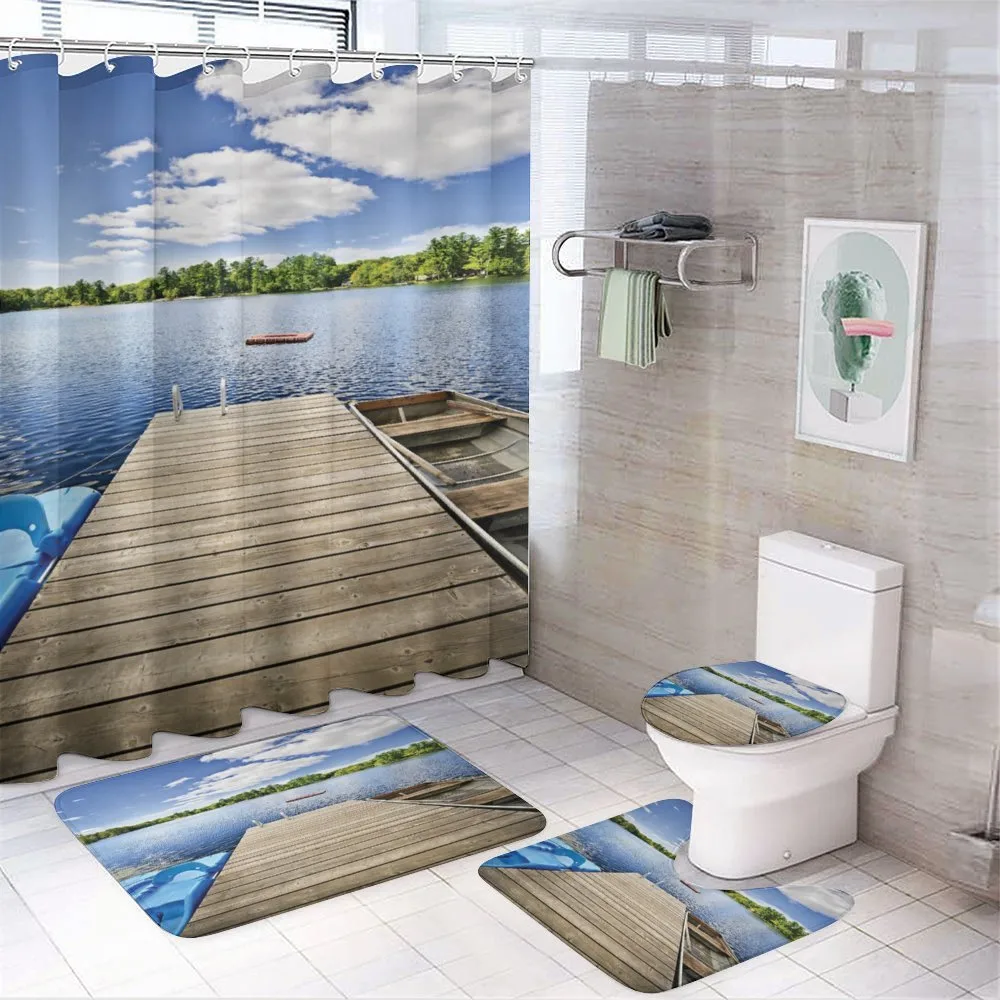 Canada Sunny Day Nature Photo — 4-Piece Bathroom Set preview