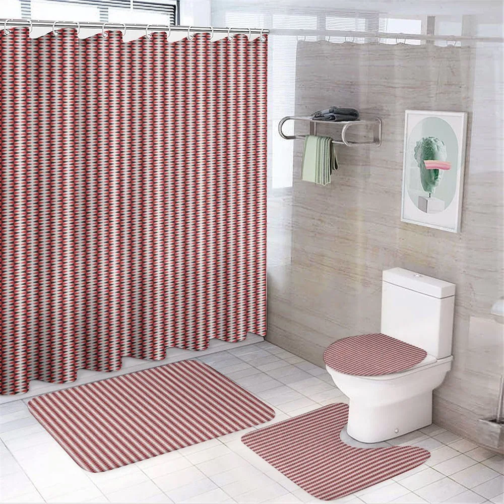 Continued Triangles — 4-Piece Bathroom Set preview