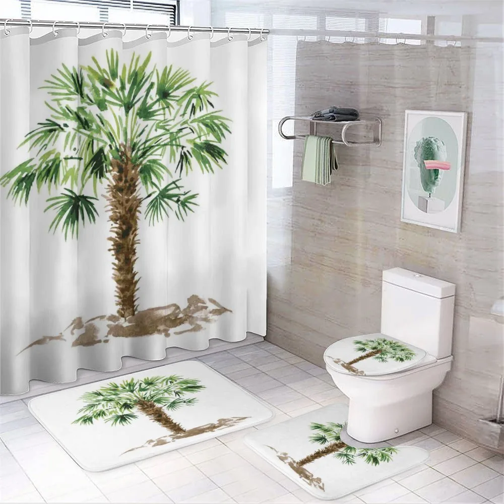 Hawaiian Palm Tree — 4-Piece Bathroom Set preview