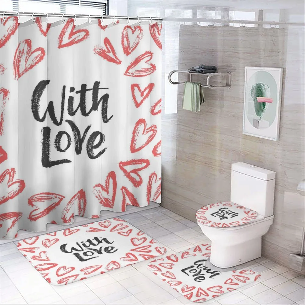 Love Hearts 4-Piece Bathroom Set product video