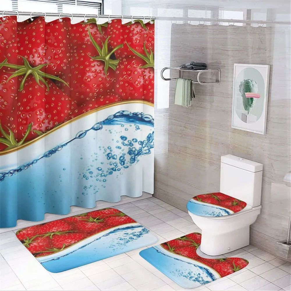 Summer Fruit and Water — 4-Piece Bathroom Set preview