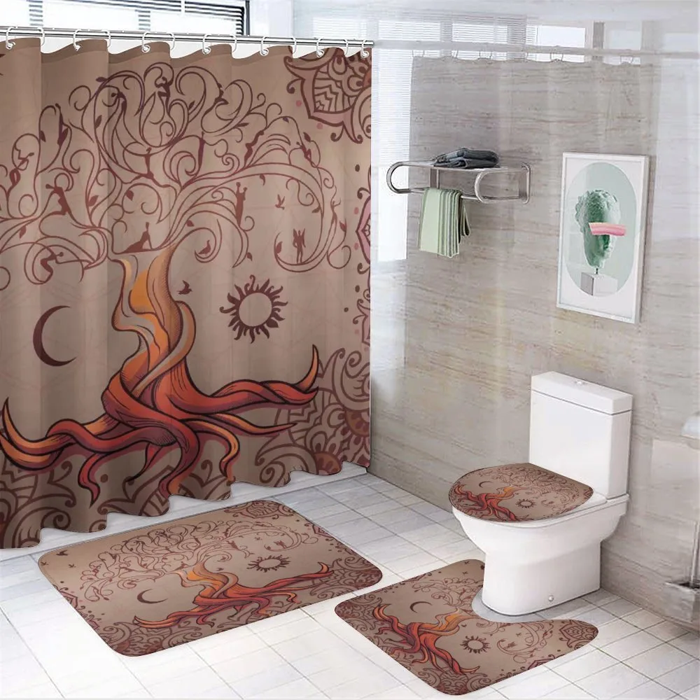 Charming Vintage Tree — 4-Piece Bathroom Set preview