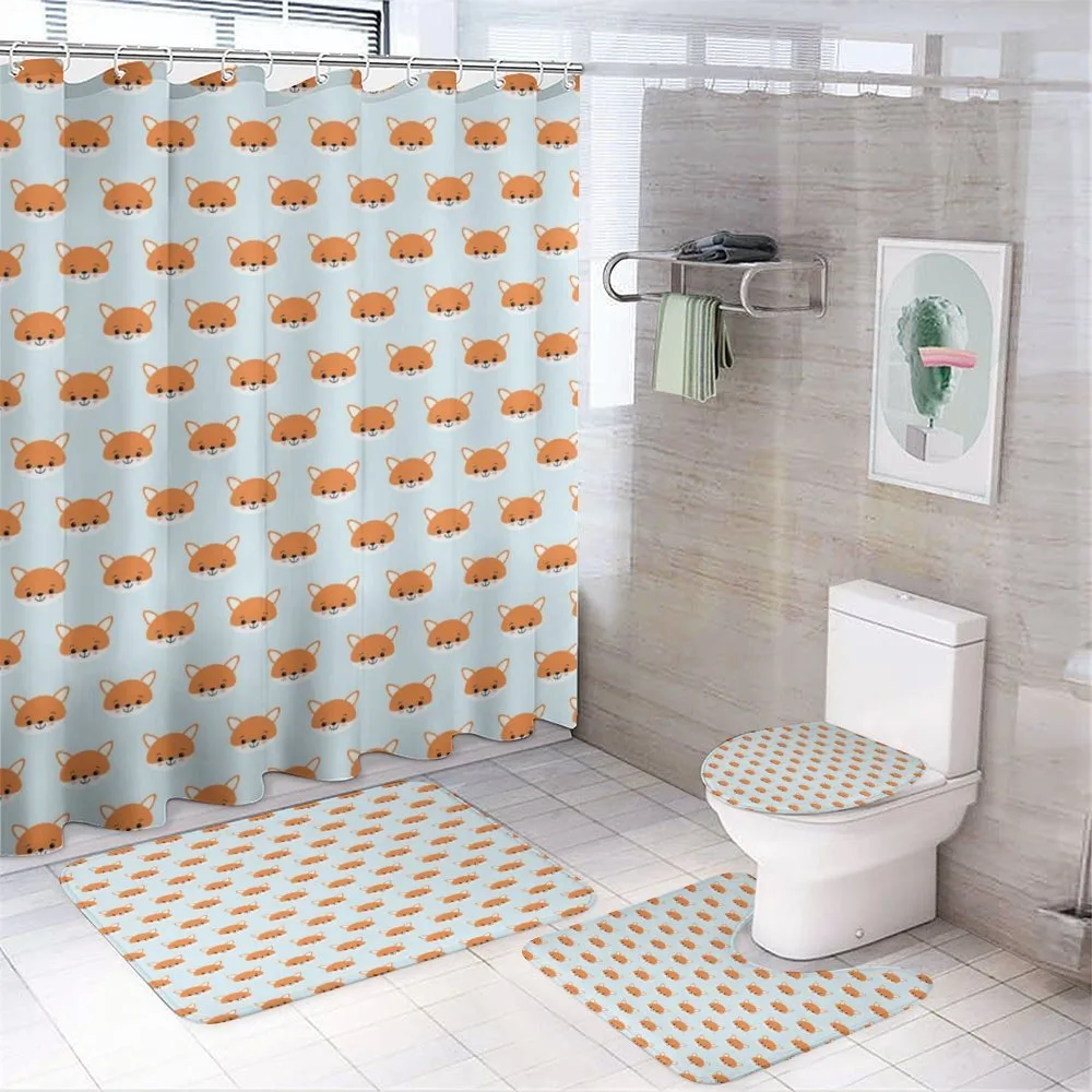 Nursery Baby Animal Head — 4-Piece Bathroom Set preview