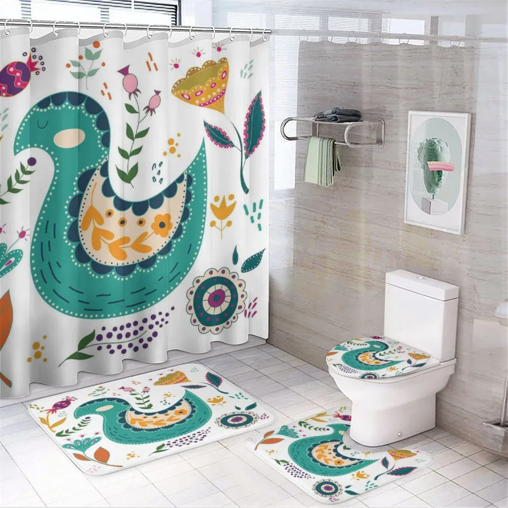 Poppy Butterflies Ducks — 4-Piece Bathroom Set preview