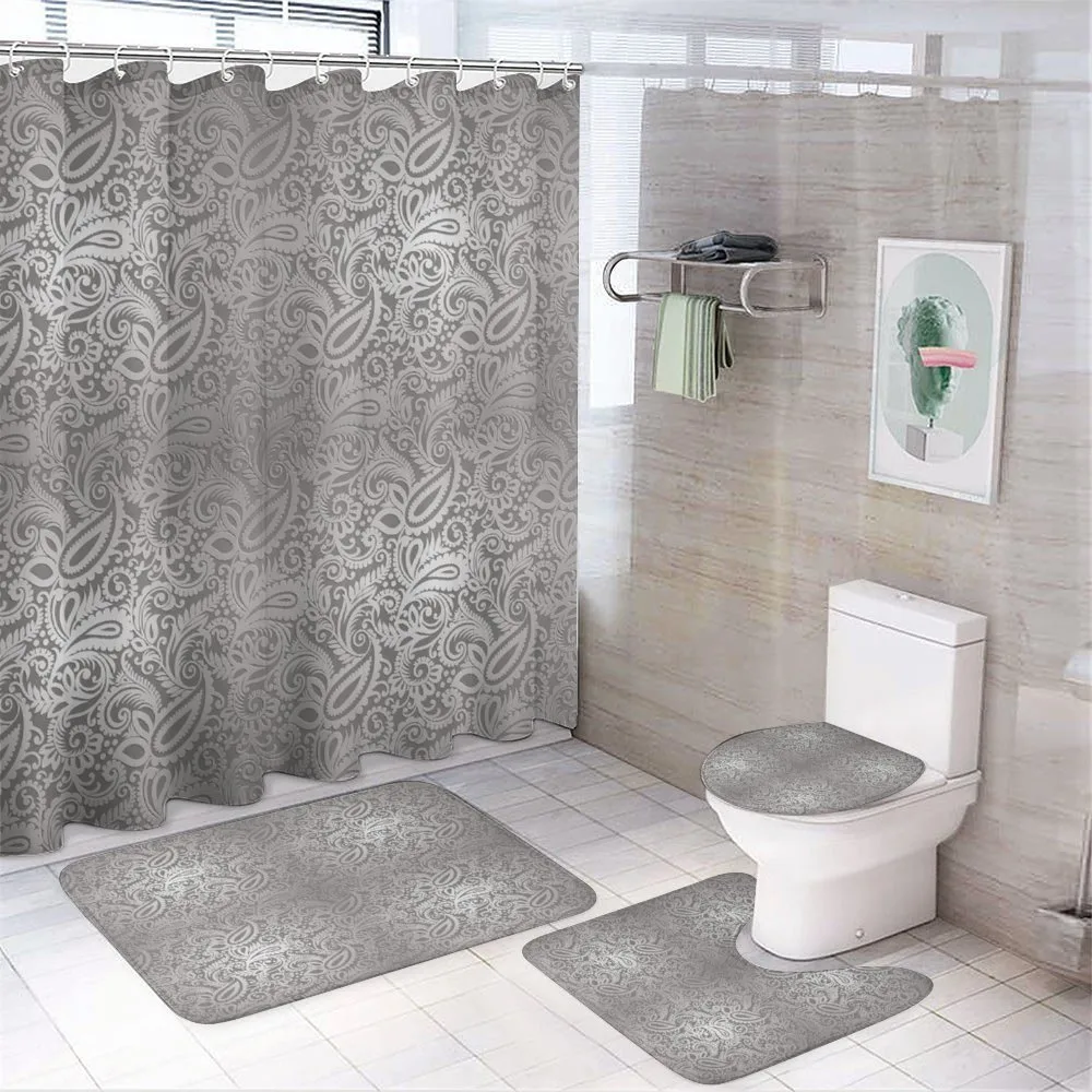 Royal Paisley Pattern — 4-Piece Bathroom Set preview
