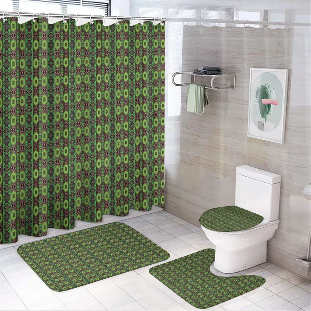 Traditional Folkloric Ornament — 4-Piece Bathroom Set preview