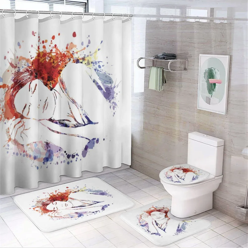 Beauty Sleeping Girl 4-Piece Bathroom Set product video