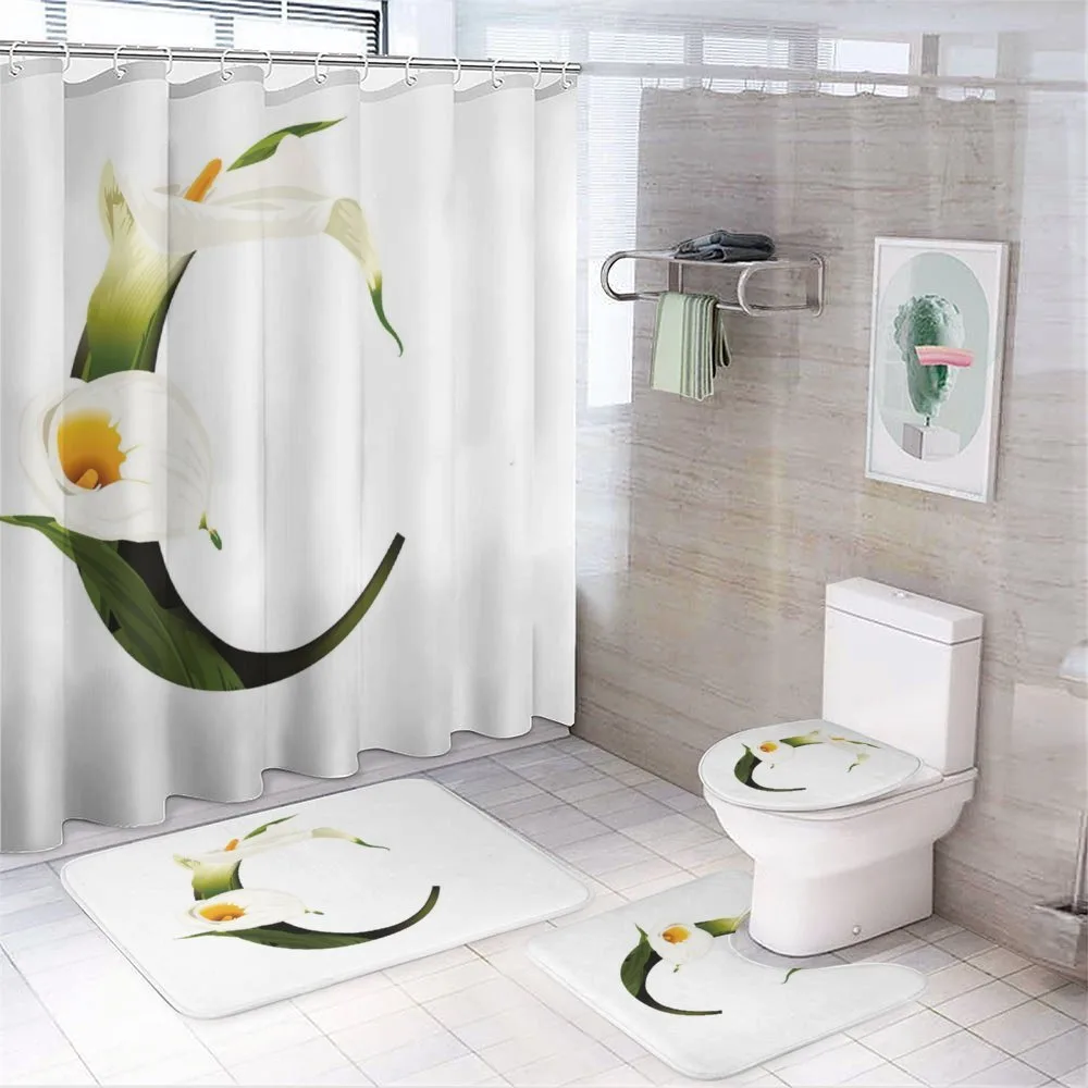 Calla Lilly Flower — 4-Piece Bathroom Set preview