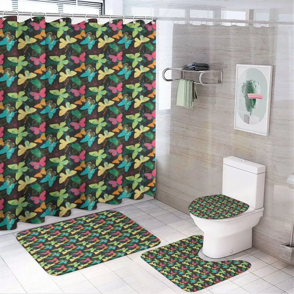 Colorful Silhouettes Art — 4-Piece Bathroom Set preview