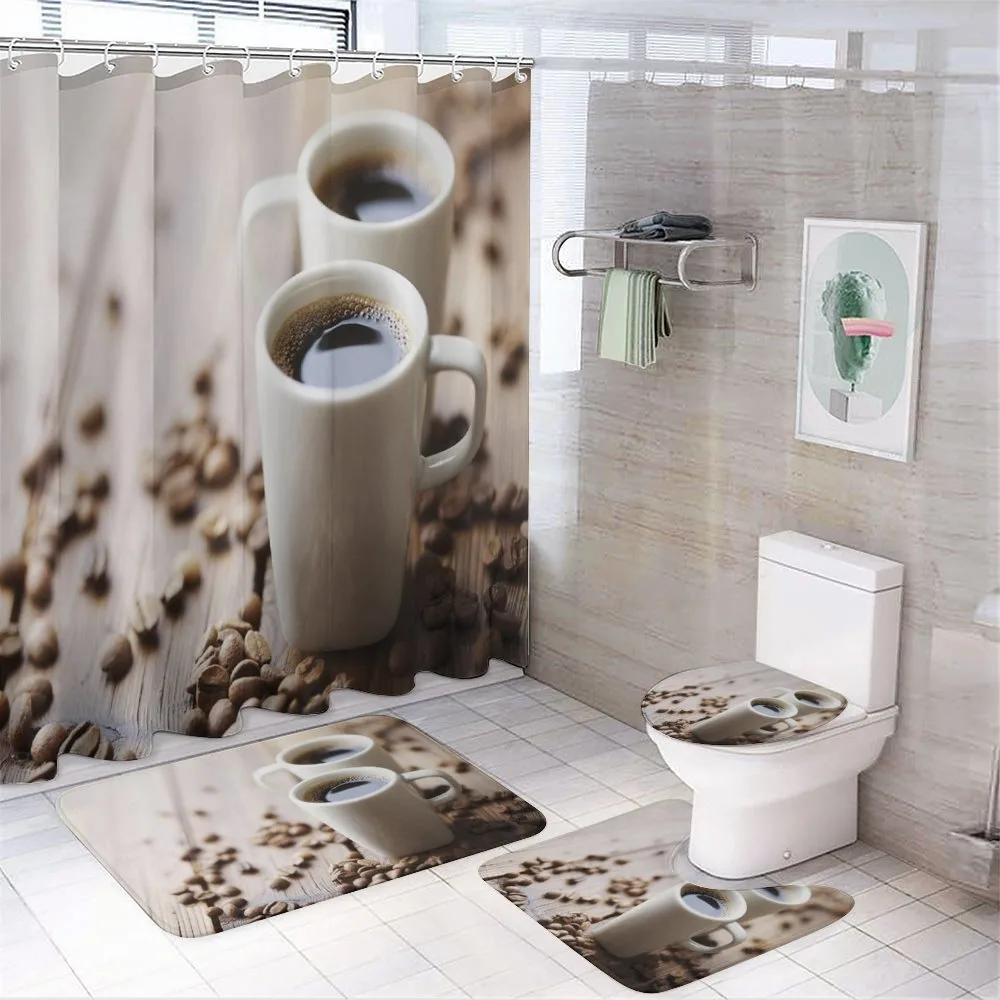 Espressos in Cups Table — 4-Piece Bathroom Set preview