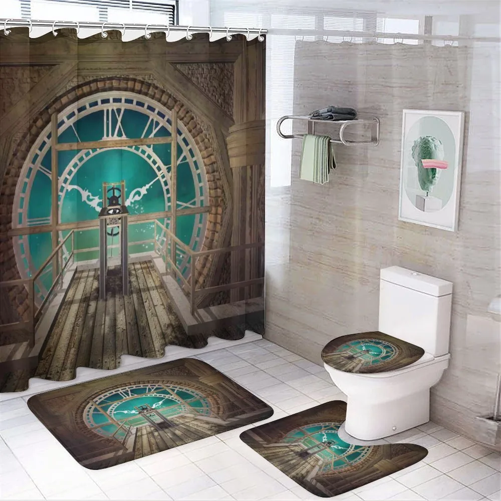 Fantasy Clock Tower — 4-Piece Bathroom Set preview