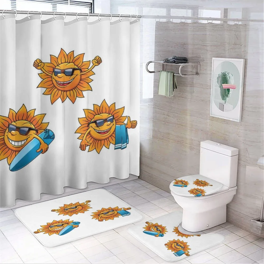 Hippie Surfboards Sun — 4-Piece Bathroom Set preview