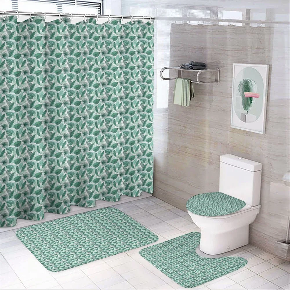Monstera Areca Tree — 4-Piece Bathroom Set preview