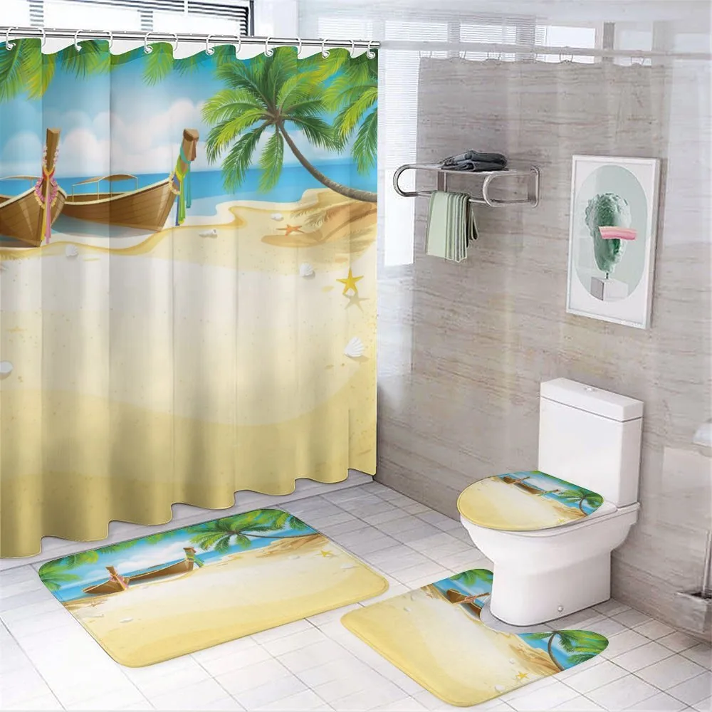 Paradise Island Tropical — 4-Piece Bathroom Set preview