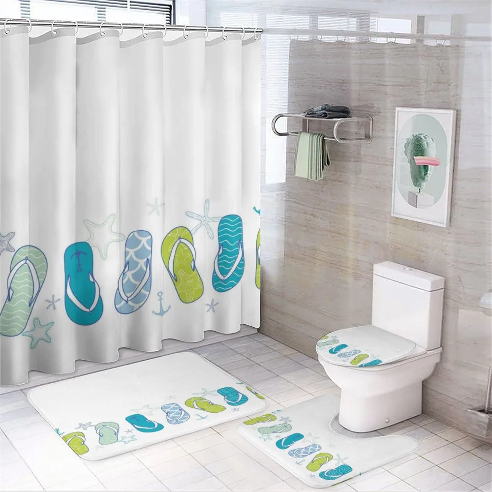 Summer Flip Flops — 4-Piece Bathroom Set preview